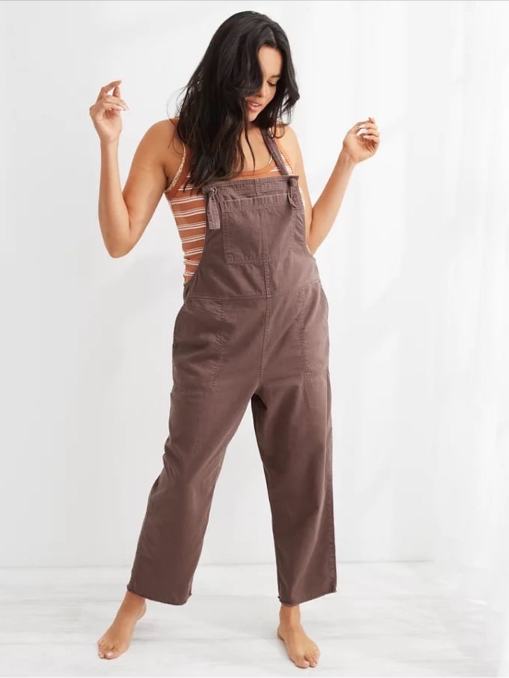 Aerie Brown Overalls Jumpsuit